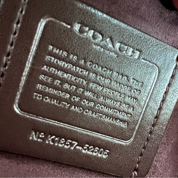 Coach Parker Rainbow Ombre Stripe Quilted Leather Convertible Shoulder Bag 52605 - Picture 9 of 11